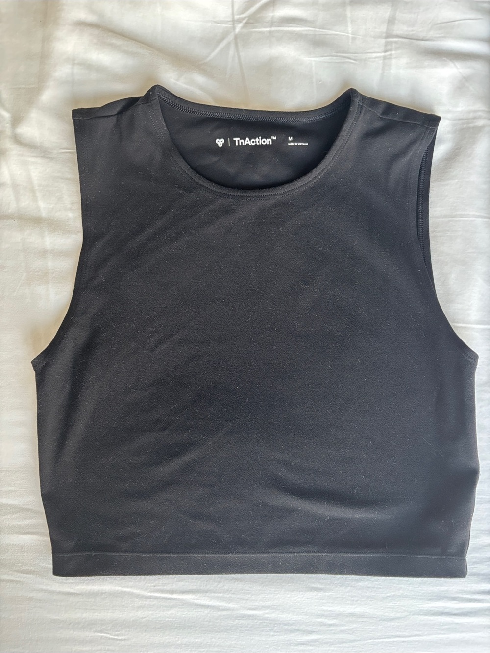 Aritzia Black Sleeveless Crop Tank
